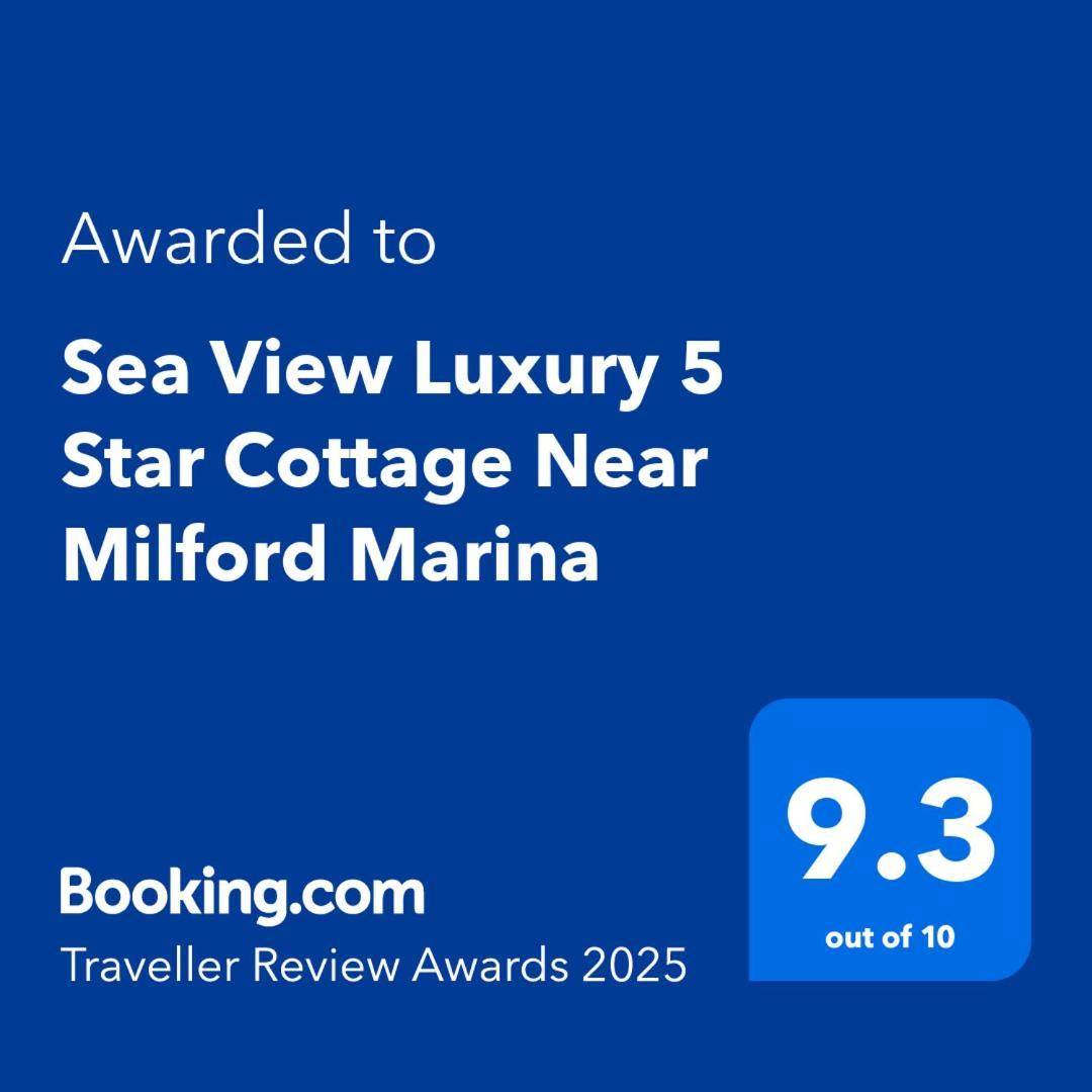 Sea View Luxury 5 Star Cottage Near Milford Marina Мілфорд-Гейвен Екстер'єр фото